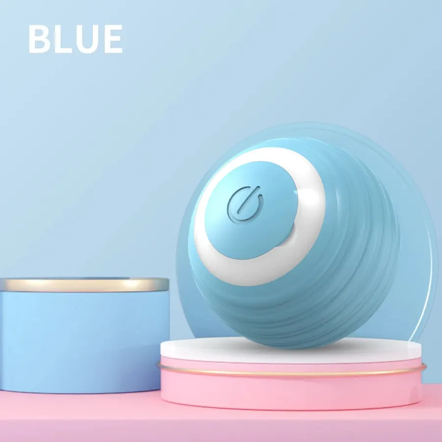 Balle interactive automatique, coloris bleu