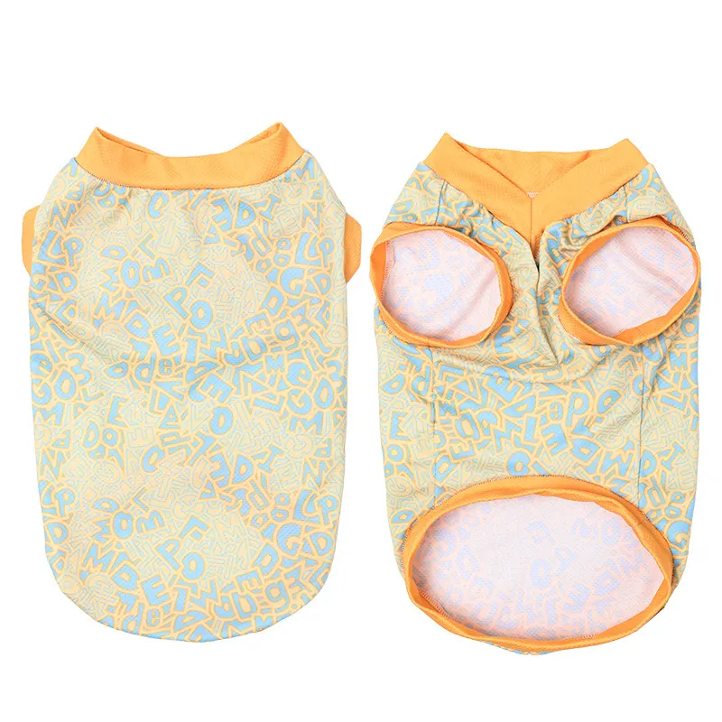 Gilet rafraîchissant coloris jaune et bleu