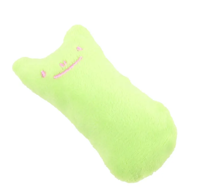 Jouet coussin à l'herbe à chat, coloris vert