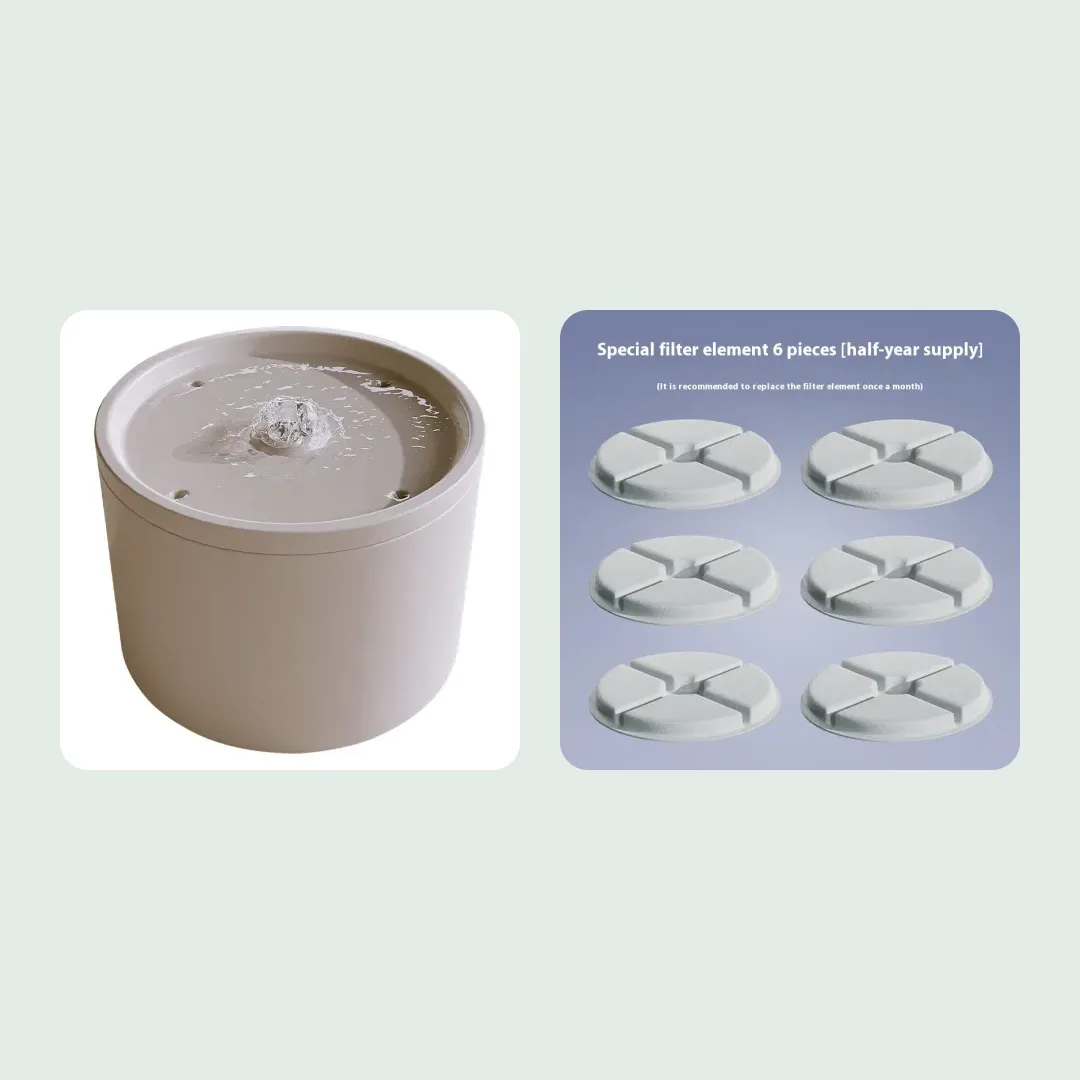 Pack Hydratation : fontaine céramique et 6 filtres